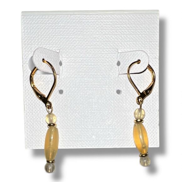 Bundle Sale 3 for $15 | Gold-Tone Leverbacks – Translucent Beads - Picture 4 of 7